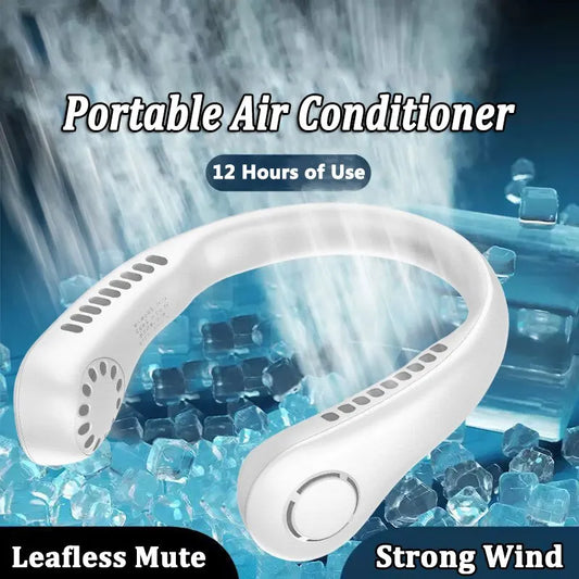 Portable Bladeless Hanging Rechargeable Neck Fan