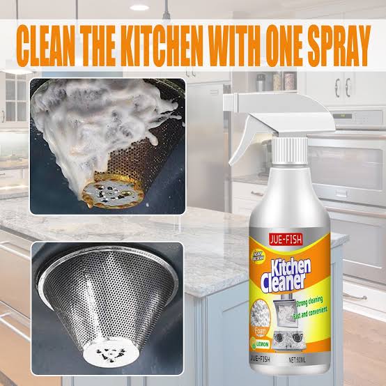 KITCHEN OIL & GREASE STAIN CLEANING REMOVER SPRAY