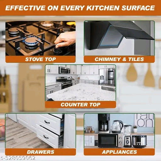 KITCHEN OIL & GREASE STAIN CLEANING REMOVER SPRAY