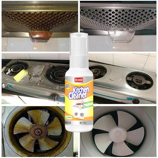 KITCHEN OIL & GREASE STAIN CLEANING REMOVER SPRAY