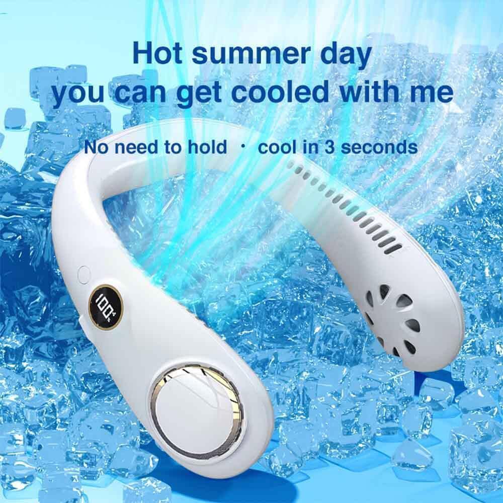 Portable Bladeless Hanging Rechargeable Neck Fan